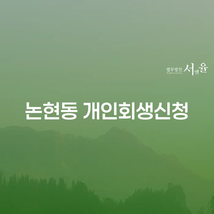 논현동 개인회생신청, 그 과정은 어떻게 될까요?