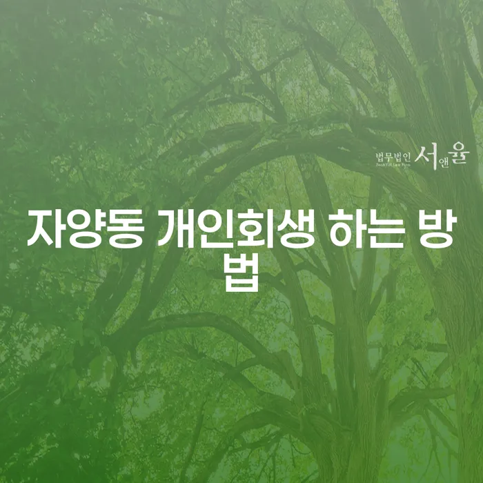 자양동에서 개인회생을 시작하는 방법은?
